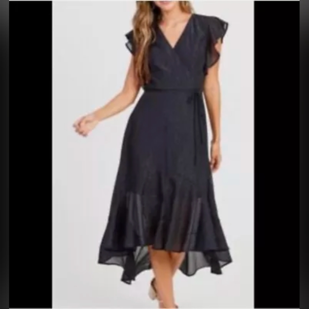 Altar'd State Black Midi‎ Dress